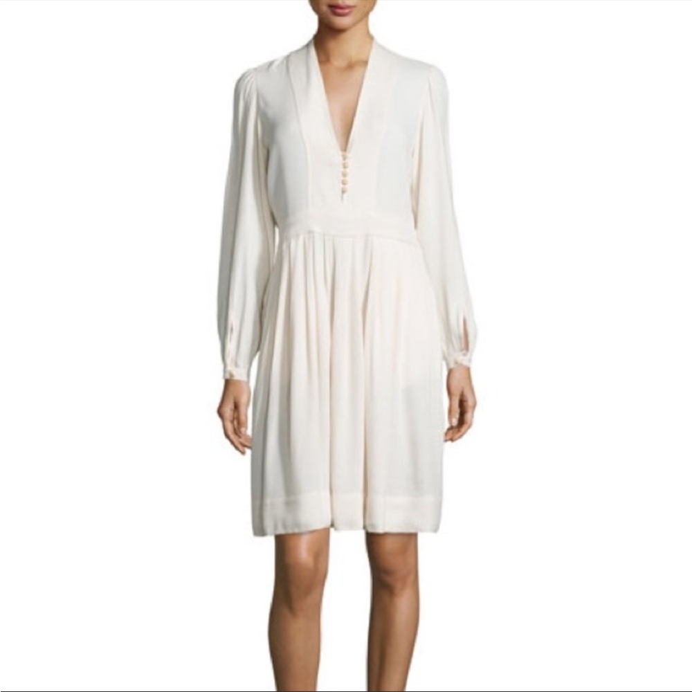 Isabel Marant Neil Crepe Ivory Dress ASO Middleton M US8 FR40 - Picture 2 of 7